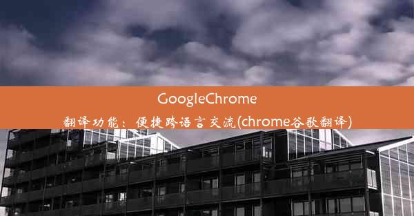 GoogleChrome翻译功能：便捷跨语言交流(chrome谷歌翻译)