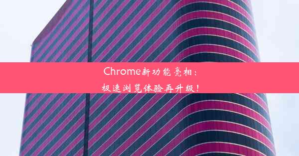 Chrome新功能亮相：极速浏览体验再升级！