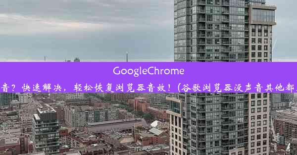 GoogleChrome无声音？快速解决，轻松恢复浏览器音效！(谷歌浏览器没声音其他都正常)