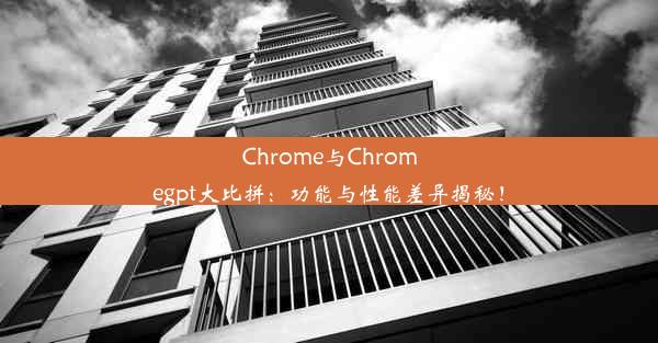 Chrome与Chromegpt大比拼：功能与性能差异揭秘！