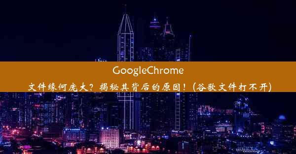 GoogleChrome文件缘何庞大？揭秘其背后的原因！(谷歌文件打不开)