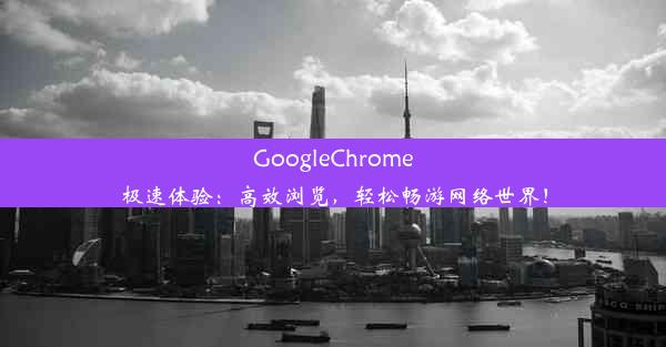 GoogleChrome极速体验：高效浏览，轻松畅游网络世界！