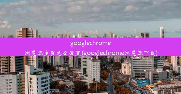 googlechrome浏览器主页怎么设置(googlechrome浏览器下载)