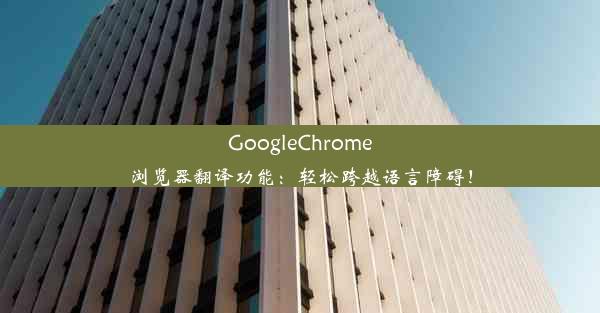 GoogleChrome浏览器翻译功能：轻松跨越语言障碍！