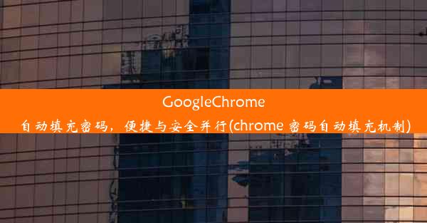 GoogleChrome自动填充密码，便捷与安全并行(chrome 密码自动填充机制)