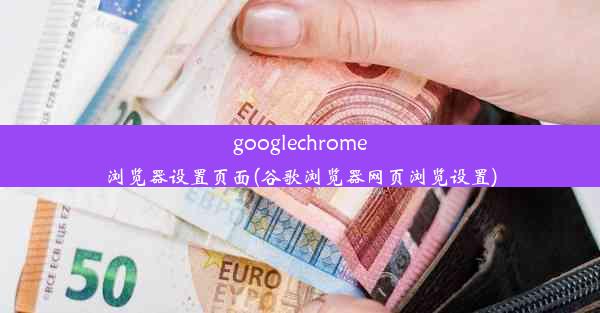 googlechrome浏览器设置页面(谷歌浏览器网页浏览设置)