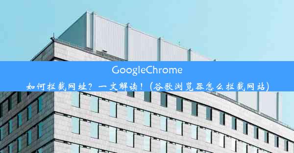 GoogleChrome如何拦截网址？一文解读！(谷歌浏览器怎么拦截网站)