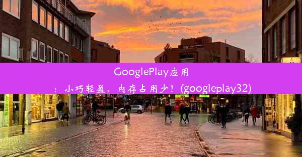 GooglePlay应用：小巧轻盈，内存占用少！(googleplay32)