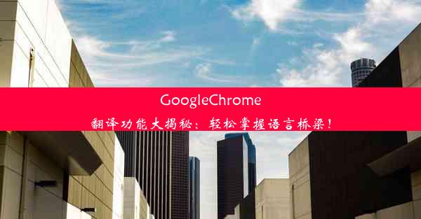 GoogleChrome翻译功能大揭秘：轻松掌握语言桥梁！