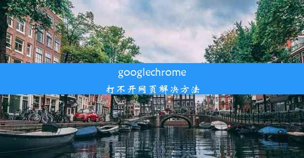 googlechrome打不开网页解决方法