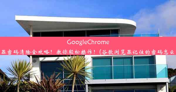 GoogleChrome浏览器密码清除全攻略！教你轻松操作！(谷歌浏览器记住的密码怎么消除)