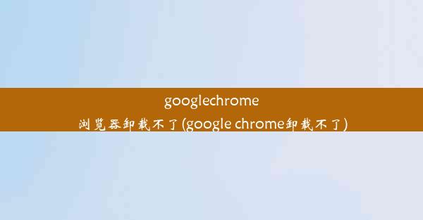 googlechrome浏览器卸载不了(google chrome卸载不了)