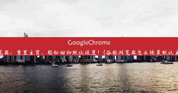 GoogleChrome浏览器：重置主页，轻松回归默认设置！(谷歌浏览器怎么恢复默认主页)