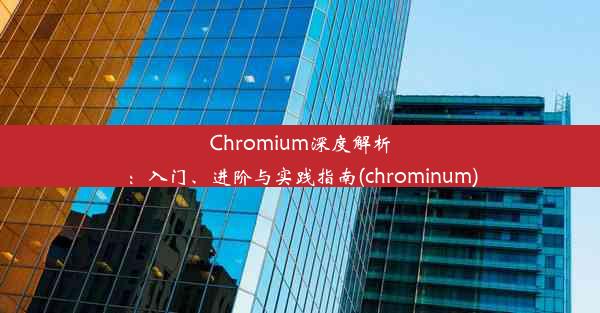 Chromium深度解析：入门、进阶与实践指南(chrominum)