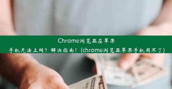 Chrome浏览器在苹果手机无法上网？解决指南！(chrome浏览器苹果手机用不了)