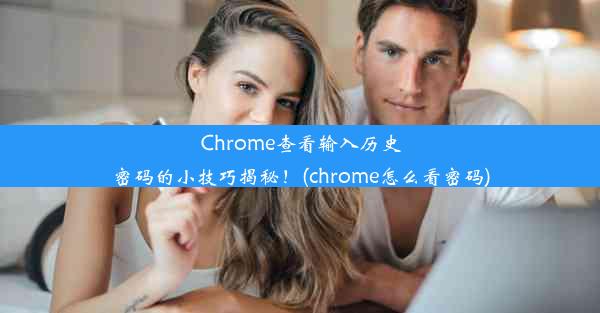 Chrome查看输入历史密码的小技巧揭秘！(chrome怎么看密码)