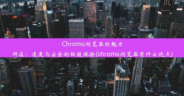 Chrome浏览器的魅力所在：速度与安全的极致体验(chrome浏览器有什么优点)