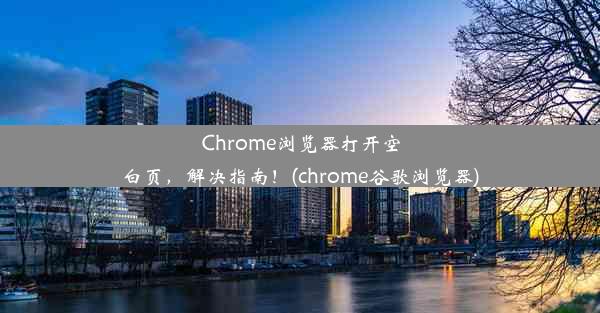 Chrome浏览器打开空白页，解决指南！(chrome谷歌浏览器)