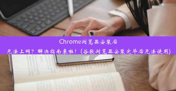 Chrome浏览器安装后无法上网？解决指南来啦！(谷歌浏览器安装完毕后无法使用)