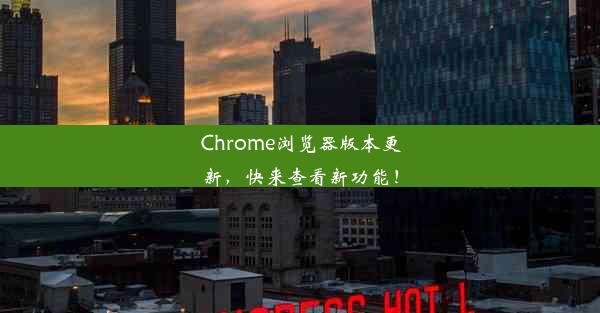 Chrome浏览器版本更新，快来查看新功能！