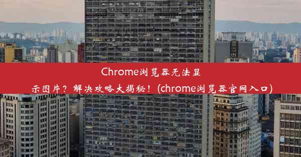 Chrome浏览器无法显示图片？解决攻略大揭秘！(chrome浏览器官网入口)