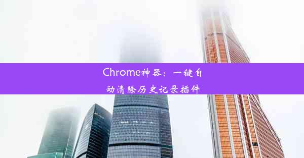 Chrome神器：一键自动清除历史记录插件