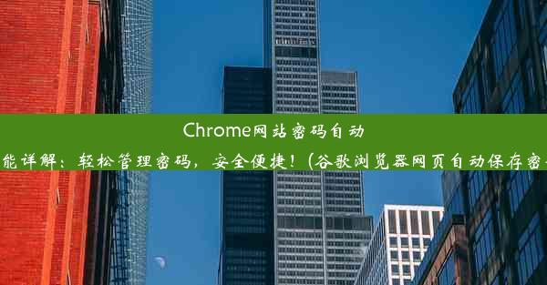 Chrome网站密码自动保存功能详解：轻松管理密码，安全便捷！(谷歌浏览器网页自动保存密码设置)