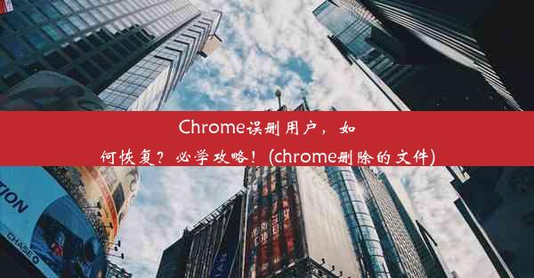 Chrome误删用户，如何恢复？必学攻略！(chrome删除的文件)