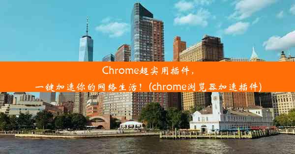 Chrome超实用插件，一键加速你的网络生活！(chrome浏览器加速插件)