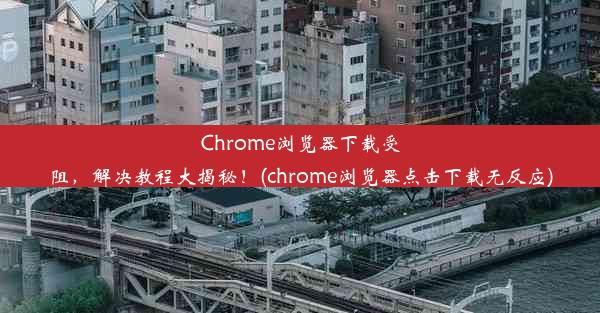 Chrome浏览器下载受阻，解决教程大揭秘！(chrome浏览器点击下载无反应)