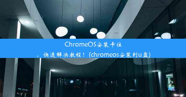 ChromeOS安装卡住，快速解决教程！(chromeos安装到u盘)