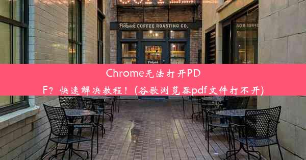 Chrome无法打开PDF？快速解决教程！(谷歌浏览器pdf文件打不开)