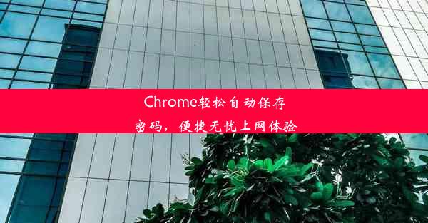 Chrome轻松自动保存密码，便捷无忧上网体验